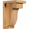 Ekena Millwork Del Monte Rough Sawn Corbel w/Backplate, Western Red Cedar, 6"W x 8"D x 12"H COR06X08X12DEL01RWR - alternate 1